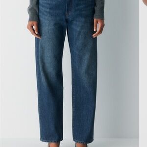 Denim Forum Dark Blue Straight Leg Jeans